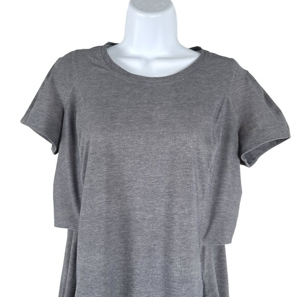 Lululemon &go Endeavor Dress Size 10 Heathered Texture Printed Grey DR-1667 - Picture 3 of 9